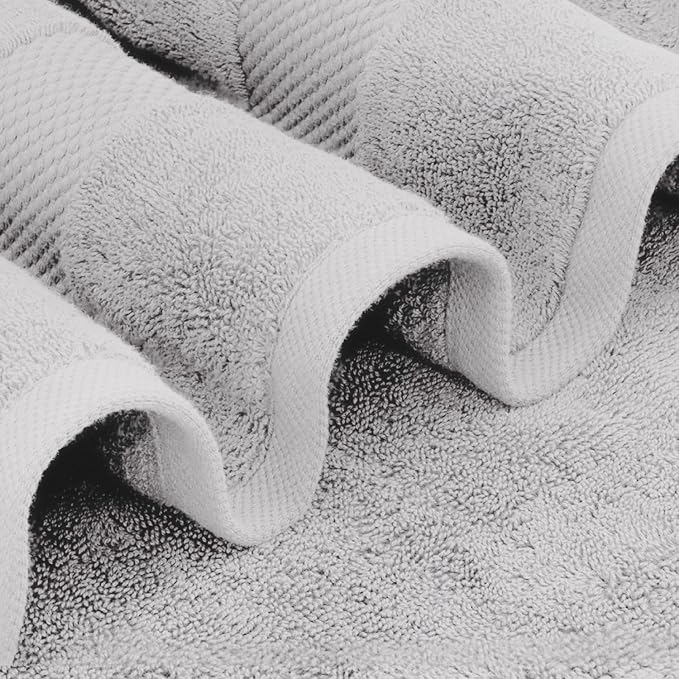 White Classic Luxury Bath Sheets Towels - Image 3