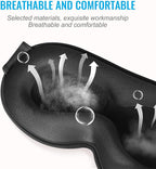 Sleep Mask, Upgraded 3D Deep Contoured Eye Mask - Image 2