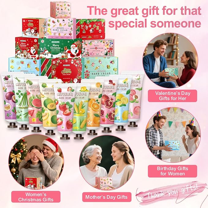 20 Pack Hand Cream Gift Set, Mothers Day Gifts, Moisturizing Hand Lotion Travel - Image 4