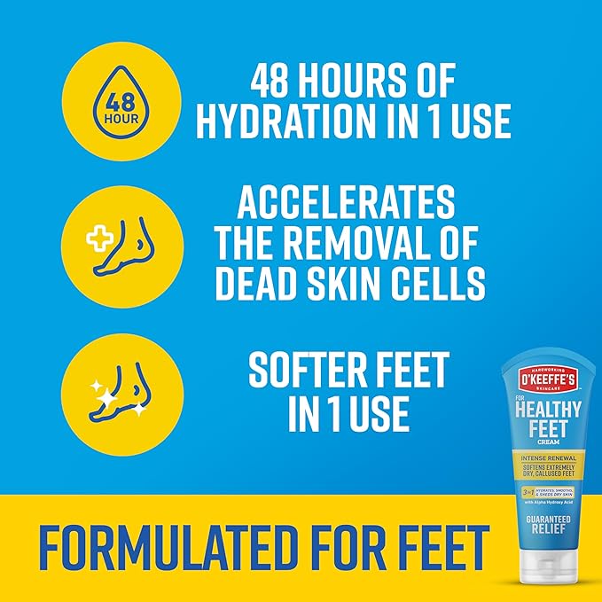 O'Keeffe's for Healthy Feet Intense Renewal Cream - 3 oz Tube - Chemically - Image 4