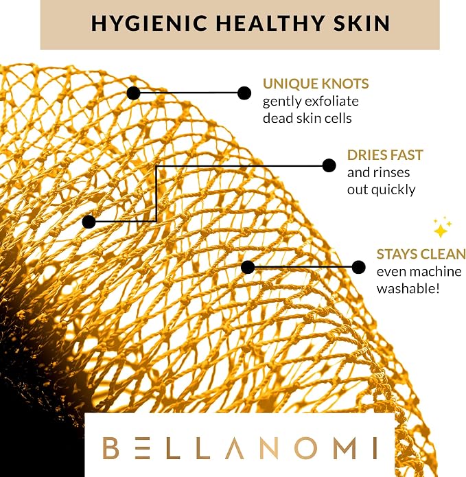 BELLANOMI African Exfoliating Net Sponge, Ethically sourced from Nigeria - Image 5