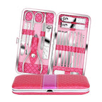 Teamkio 18pcs Manicure Set Pedicure Nail Clippers Set Travel Hygiene Kit by Teamkio