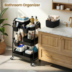 3-Tier Rolling Utility Cart - Image 5
