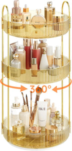 Rotating Makeup Organizer Countertop, Skincare Organizers, Spinning Perfume by Kinkota