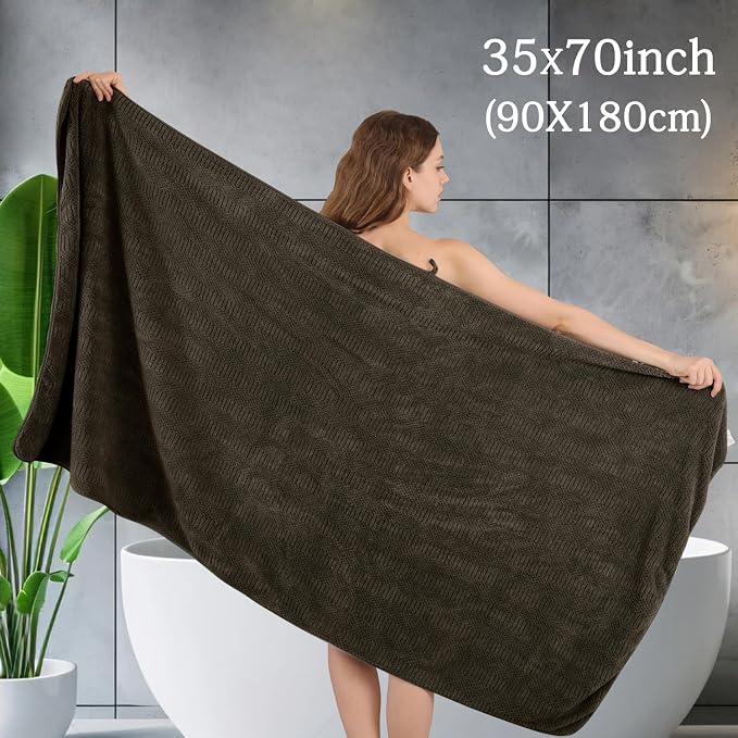 8 Piece Bath Towel Set-2 Oversized Bath Sheets, 2 Hand Towels, 4 - Image 2