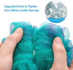 AmazerBath Shower Sponge Loofah Back Scrubber, PE Soft Mesh Loofah Body Scrubber - Image 2