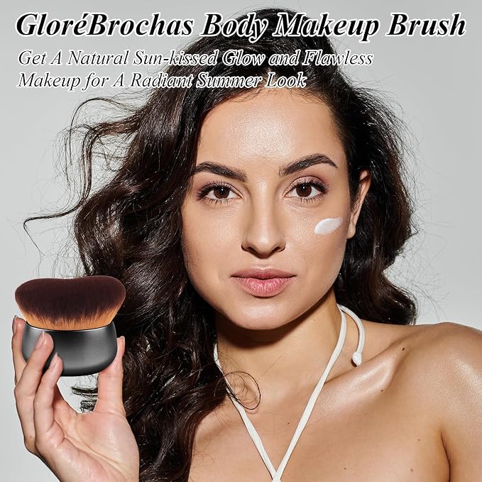 75MM Extra Large Self Tanner Kabuki Makeup Brush – Ultra Soft Dense Vegan - Image 3