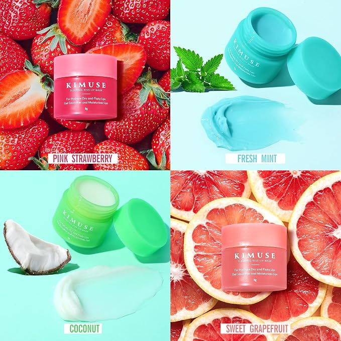 KIMUSE Lip Mask Set, Moisturize & Nourish, Cracked Dry Lips, Intense Hydration - Image 5