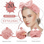 Yunlly 20 Pcs Spa Headband for Women 4 Inches Width Facial Makeup Hair Band - Image 3