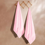 GLAMBURG Premium Cotton Oversized 2 Pack Bath Sheet 35x70-100% Pure Cotton - Image 3