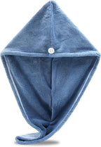 Microfiber Hair Towel Wrap Super Absorbent Twist Turban Dry Hair Cap by Unknown