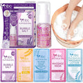 Pedicure Kit Foot Soak Set: Bubble Salt, Sugar Scrub, Massage Mask, Massage by nbcBeautiLab
