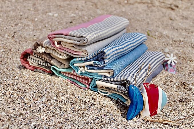 Cerberus Turkish Beach Towel Peshtemal Blanket -%100 Cotton Pestemal Towel - Image 2
