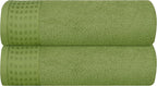 GLAMBURG 100% Cotton 2 Pack Oversized Bath Towel Set 28x55 Inches, Ultra Soft by GLAMBURG