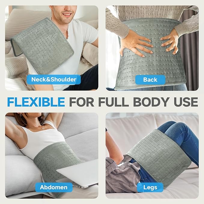 GOTCOZY Heating Pad for Back Pain Relief & Cramps, Electric Heating Pads for - Image 2