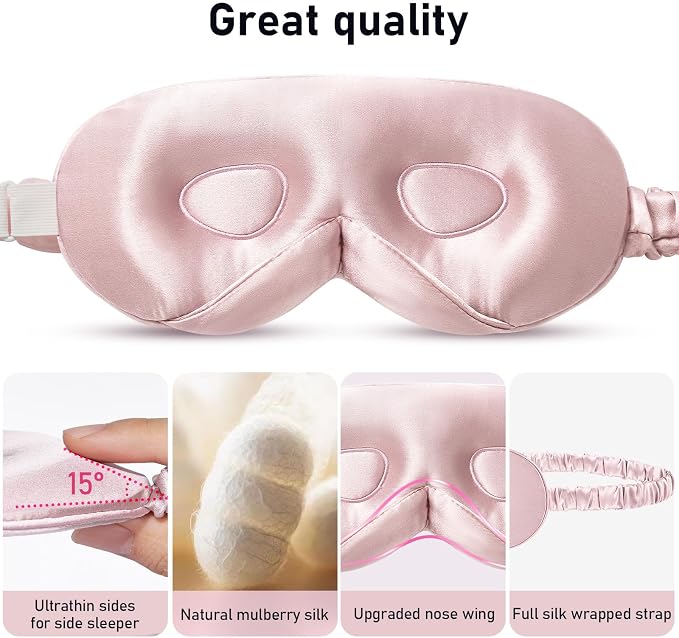 LitBear 100% 22 Momme Mulberry Silk Sleep Mask - Image 6