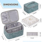 OCHEAL Makeup Bag, Travel Makeup Organizer Bag, Large Capacity Cosmetic Bags - Image 6