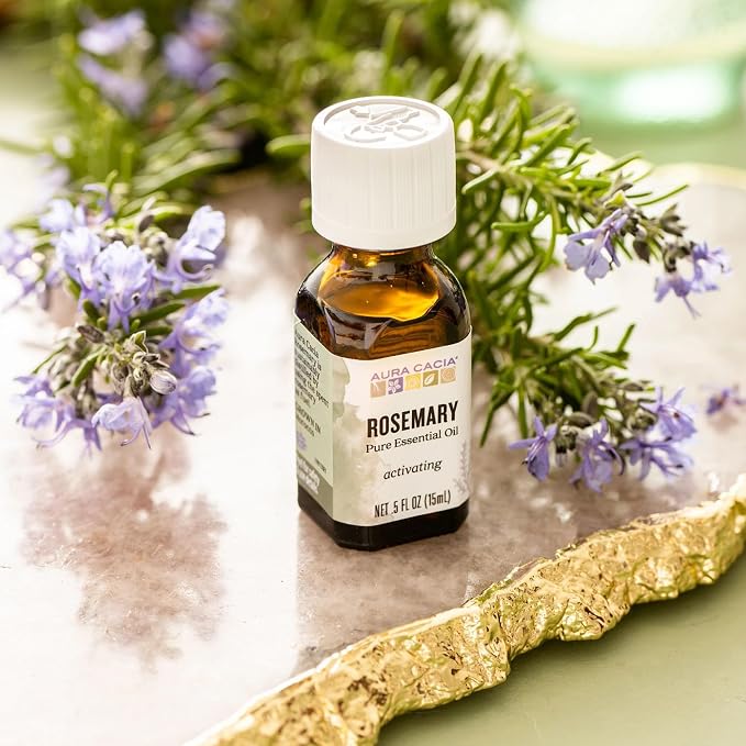 Aura Cacia Rosemary Essential Oil, Pure Rosmarinus Officinalis Oil, Aromatherapy - Image 5