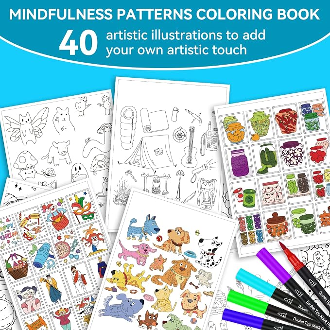Adult Coloring Book Set- for Adults Relaxation - Image 2