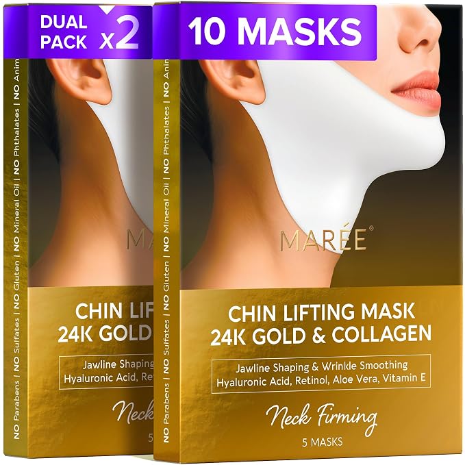 MAREE V Line Lifting Mask with 24K Gold – Deep Collagen Face Mask by MAREE