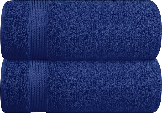 Belizzi Home Cotton 2 Pack Oversized Bath Sheet 35x70, Large Bath Sheet by Unknown
