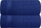Belizzi Home Cotton 2 Pack Oversized Bath Sheet 35x70, Large Bath Sheet by Unknown