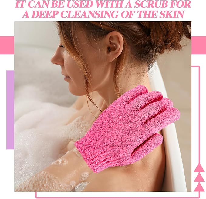 Ramede 30 Pair Exfoliating Glove Double Sided Exfoliating Bath Gloves Pack - Image 5