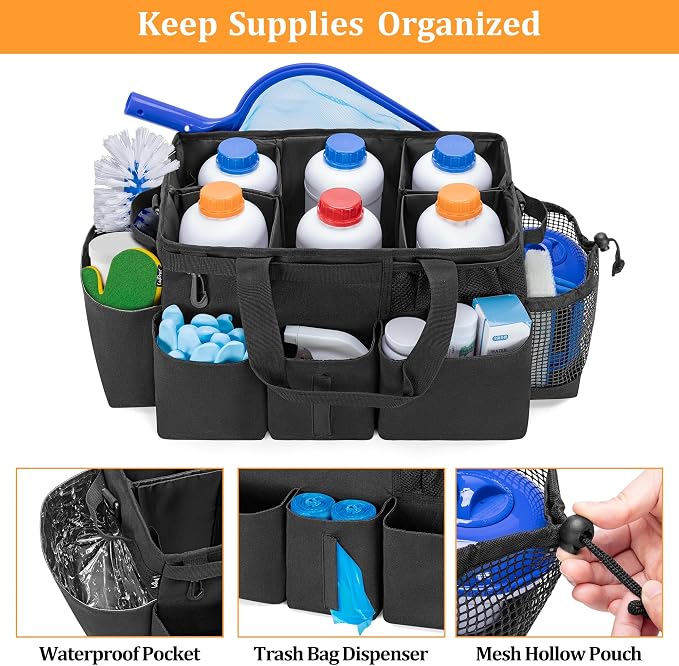 LoDrid Hot Tub Chemical Storage Bag, Pool Chemical Organizer - Image 3