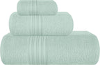 BOUTIQUO Ultra Soft 3 Pack Cotton Towel Set, Contains a Bath Towels 28x55 inch by BOUTIQUO