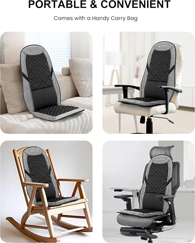 COMFIER Back Massager with Heat, Massage Chair Pad, Massage Seat Cushion with - Image 8