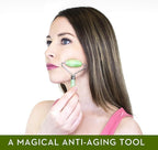 kimkoo Jade Roller and Gua Sha for Face-3 in 1 Kit - Image 6