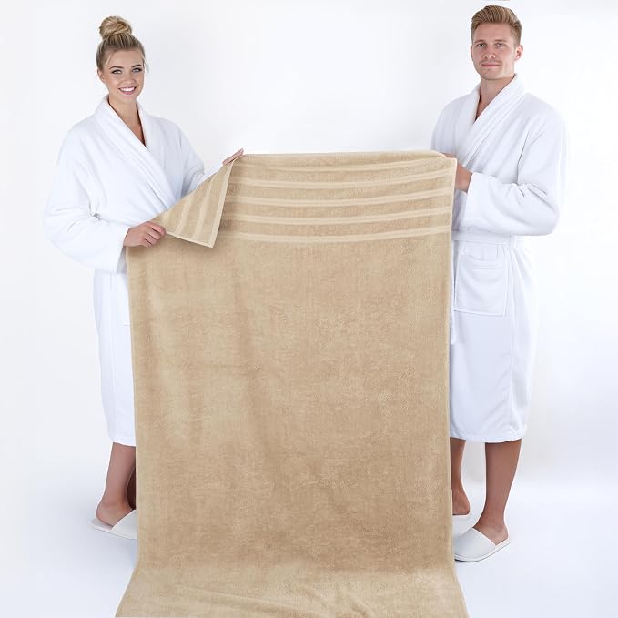 American Soft Linen 35x70 Jumbo Large Bath Towel, 600 GSM 100% Cotton Turkish - Image 5