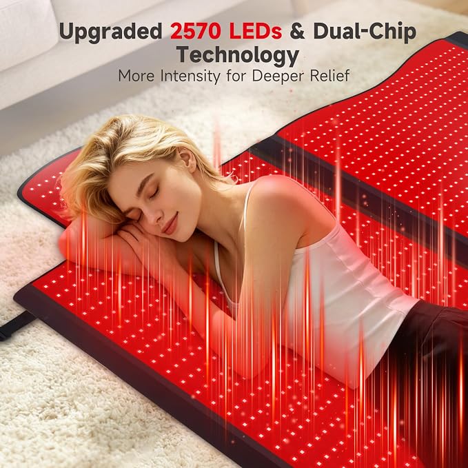 LITDUCK Body Red Light Therapy Mat, Eligible Red Light Therapy Blanket - Image 2