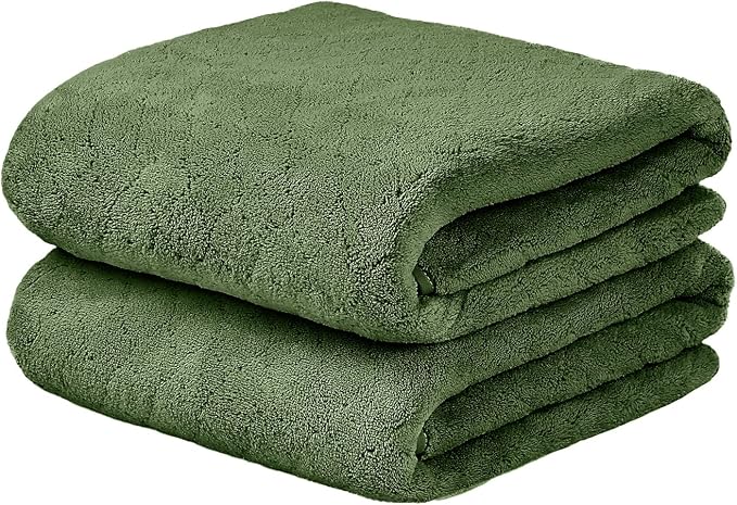 JML Microfiber Bath Towels Set of 2, Ultra Soft, Super Absorbent, Fast Drying by JML