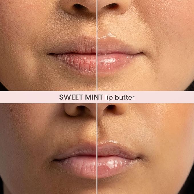 Burt's Bees Sweet Mint Lip Butter, Repairs Dry Lips, 24 Hour Hydration - Image 3