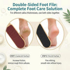 2-Piece Foot File and Pumice Stone Set, Wooden Callus Remover - Image 6