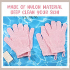 Didaey 104 Pcs Exfoliating Glove Bulk Shower Gloves - Image 7