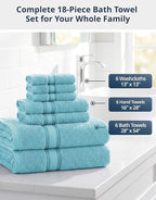 LANE LINEN Towel Sets for Bathroom - Image 2