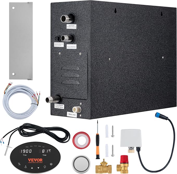 VEVOR Steam Shower Generator, 12 kW, Segmented Heating System by VEVOR