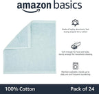 Amazon Basics face Towels for Bathroom, 100% Cotton Extra Absorbent washcloth - Image 4