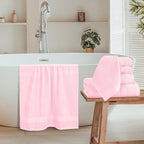 Belizzi Home 8 Piece Towel Set 100% Ring Spun Cotton, 2 Bath Towels 27x54 - Image 3