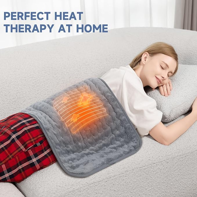 Heating Pad for Back, Legs and Shoulders, Moist/Dry Heat, Soft Flannel - Image 3