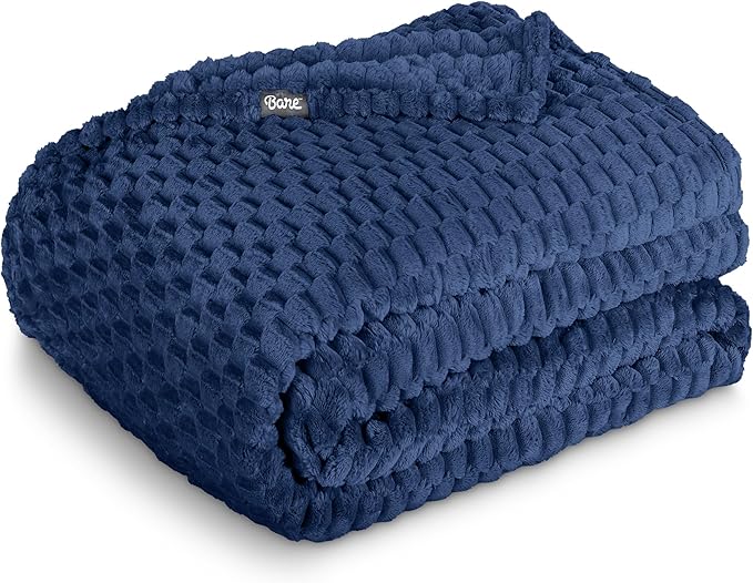 Bare Home Textured Fleece Blanket by BareHome