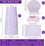 Tigeen Plus Size Towel Wrap for Women Spa Robe Set - Image 2