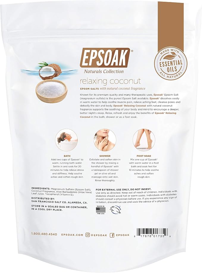 Epsoak Epsom Salt 2 lb. USP Magnesium Sulfate - Image 2