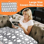 2-in-1 Heating Pads Large for Back Pain 40"x24", Foot Warmers for Feet XXXL - Image 2