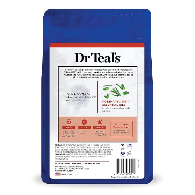 Dr Teal's Pure Epsom Salt Soak, Wellness Therapy - Image 11