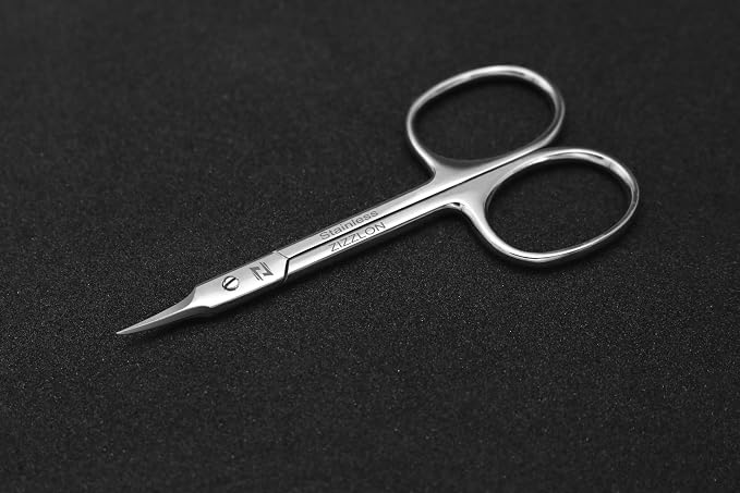 Cuticle Scissors Professional Extra Fine Curved Pointed Tip - Image 2