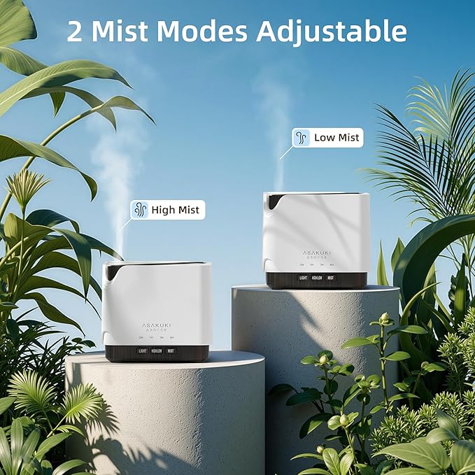 ASAKUKI Essential Oil Diffuser for Home, Large 700 ml Humidifier - Image 5
