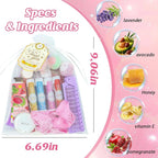 104PCS Sleepover Spa Party Supplies, Include Face Masks, Lip Balm, Hand Cream - Image 4